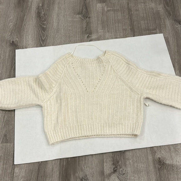 NWOT FREE PEOPLE Carter Pullover Sweater in Ivory Size XS - Picture 7 of 15
